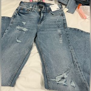 High rise flare jeans